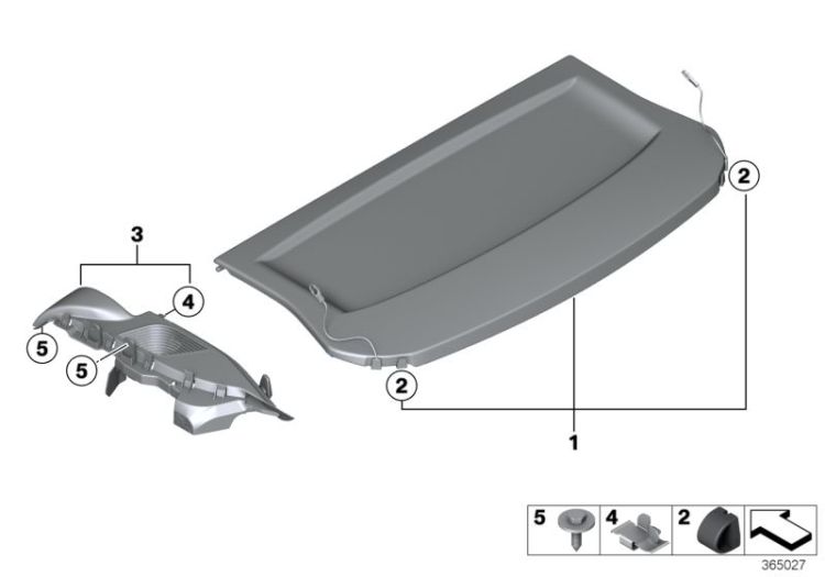 Rear window shelf ->53621518590