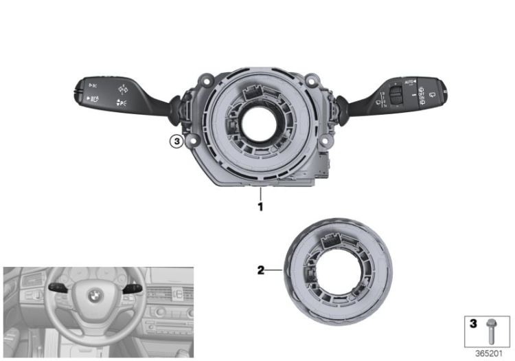 Switch cluster steering column ->52632613776