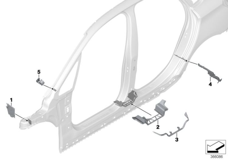 Cavity shielding, side frame ->56667412423