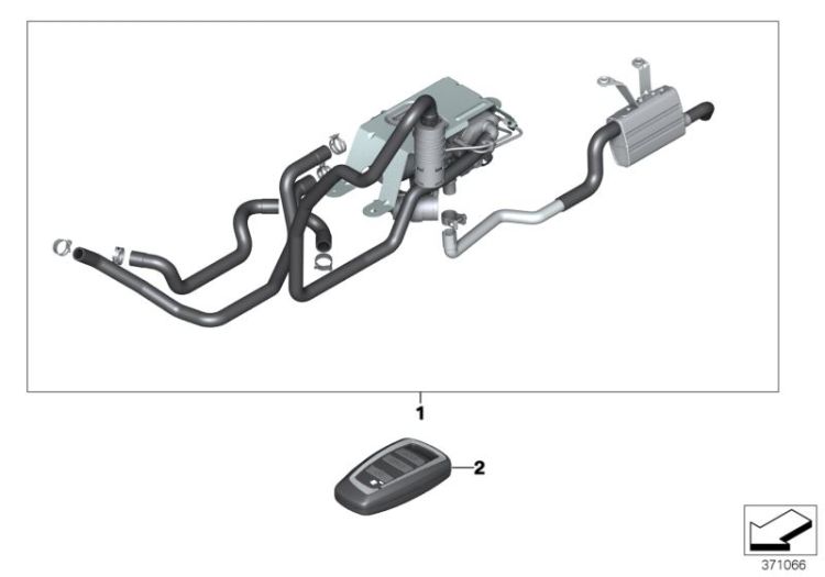 Install.kit, independent heater ->51261030901