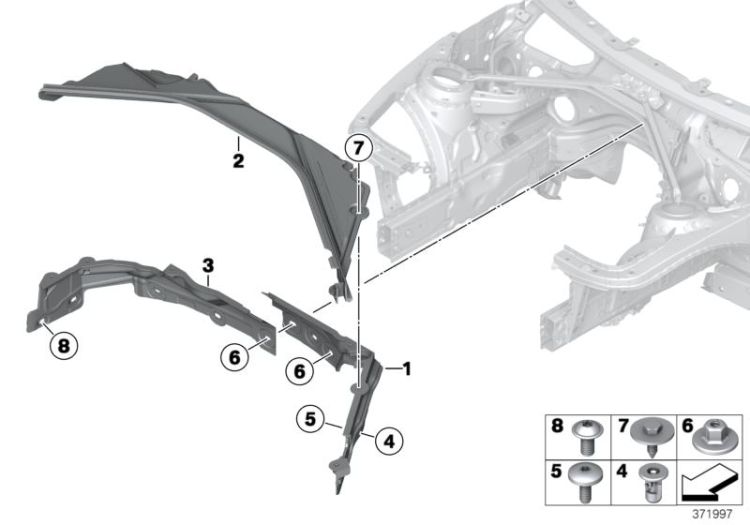 Anbauteile Motorraum ->53621518656