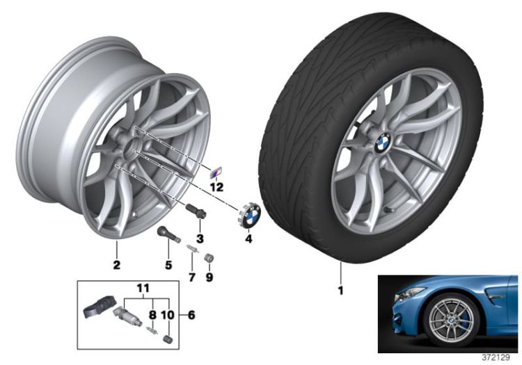 BMW LM Rad V-Speiche 513M - 18