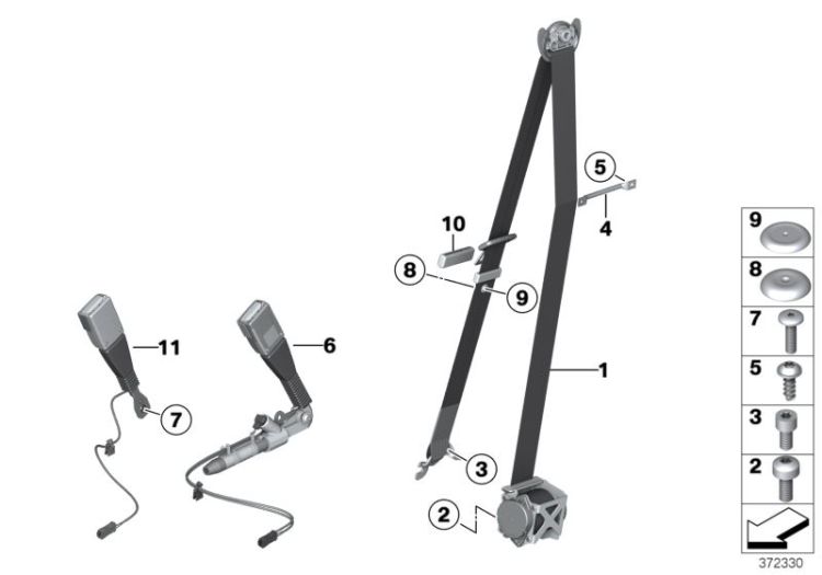 Ceinture de sécurité avant ->47750720453