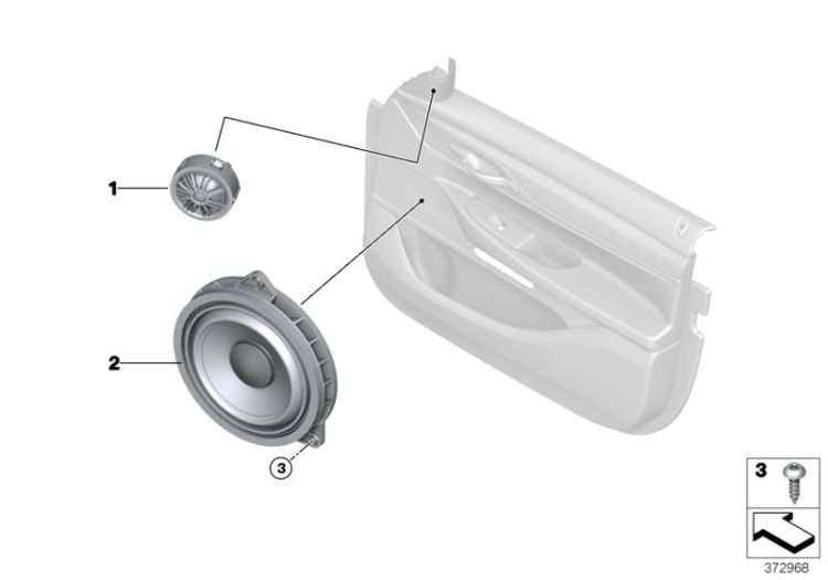 Einzelteile Top-HiFi System Tür vorne ->57459652634