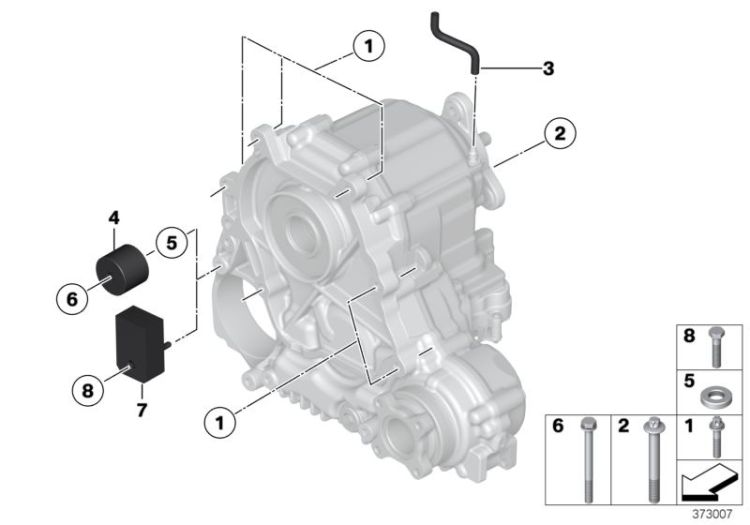 Transmission mounting parts ->48502270030