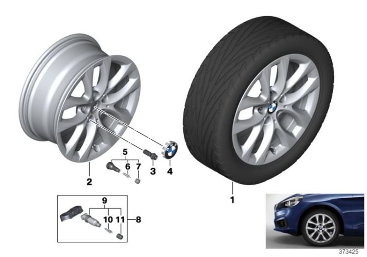 BMW LA wheel, V-spoke 479 - 17`` ->56667362121