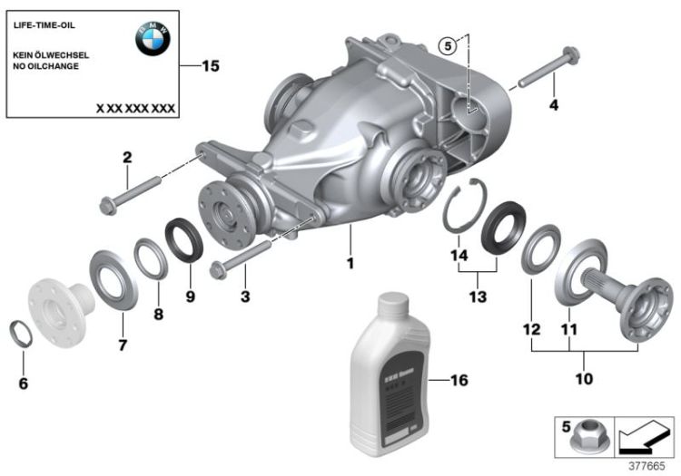 Hinterachsgetriebe-Antrieb/Abtrieb ->48481331250