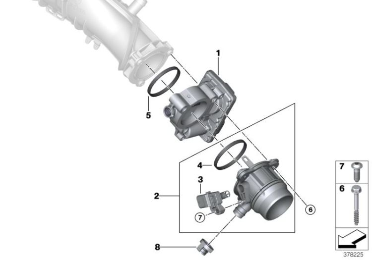 Throttle housing Assy ->