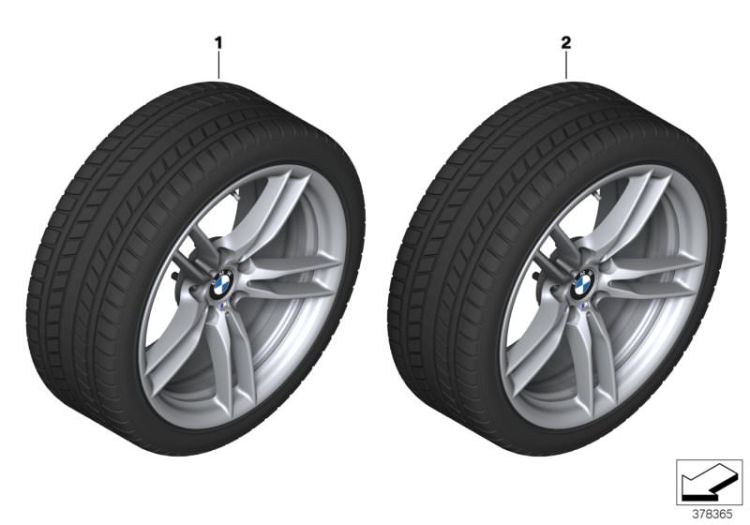 Winter wheel and tyre M V-spoke 641M ->