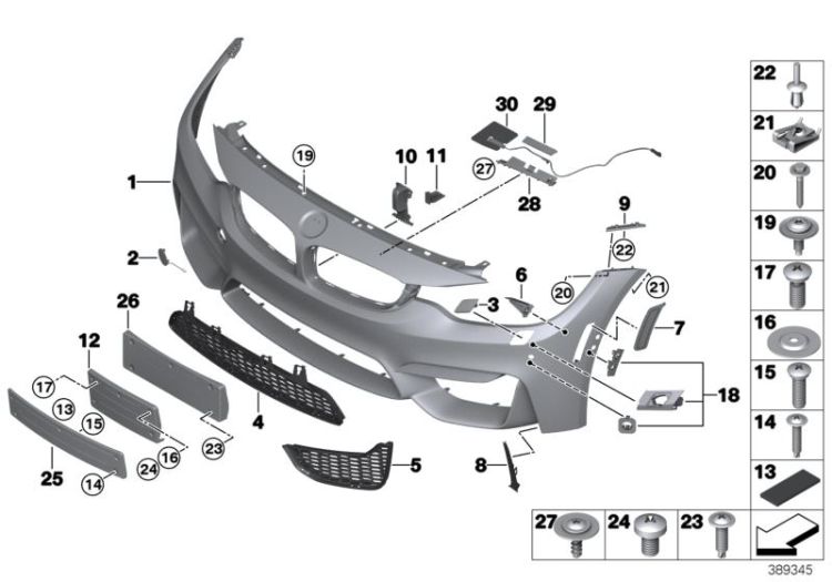 M trim panel, front ->56447519763