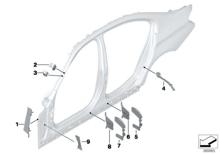 Cavity shielding, side frame ->54108412193