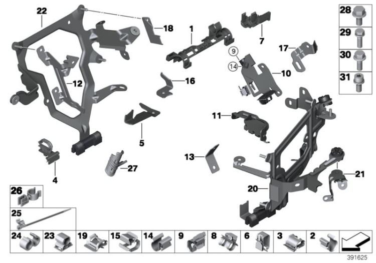 Cable harness fixings ->51263121792