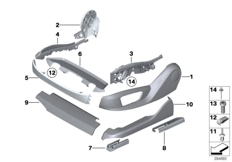 Finisher, upper rail, front, right, Number 09 in the illustration