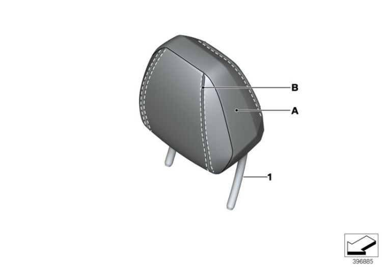 Individual Kopfstütze Sportsitz vorne ->56193911335