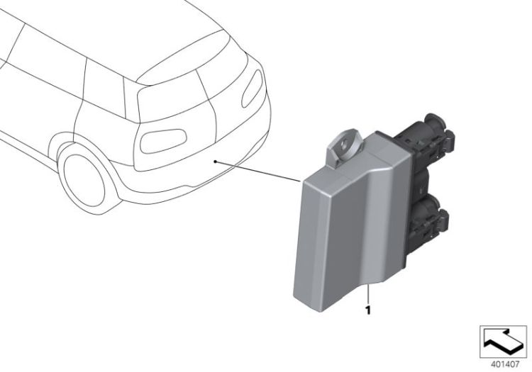 Steuergerät Smart Opener, Nummer 01 in der Abbildung