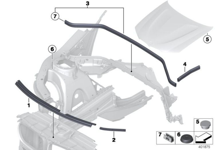 Bonnet seals ->52632412122