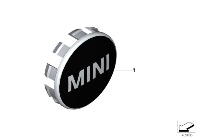 MINI hub cap ->56281362092