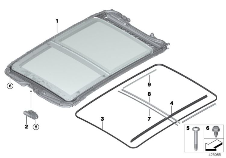 Panorama glass roof ->56667540502