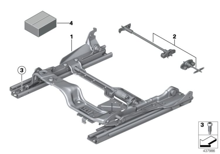 Front seat rail ->53281523748