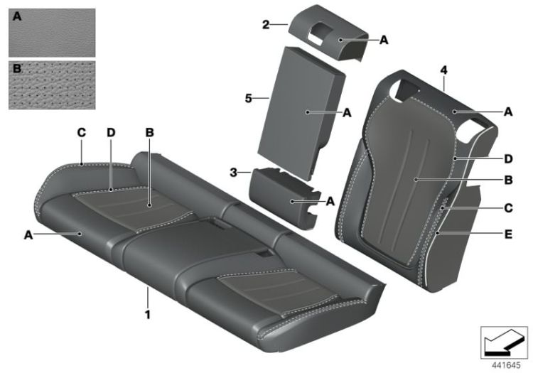 Individual cover,Klima-Leather comf.seat ->57048911387