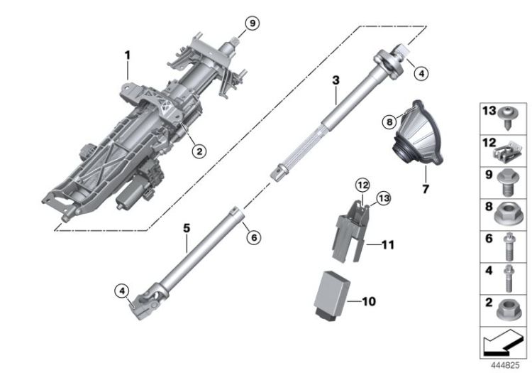 Add-on parts,electr.steering column adj. ->57459322421