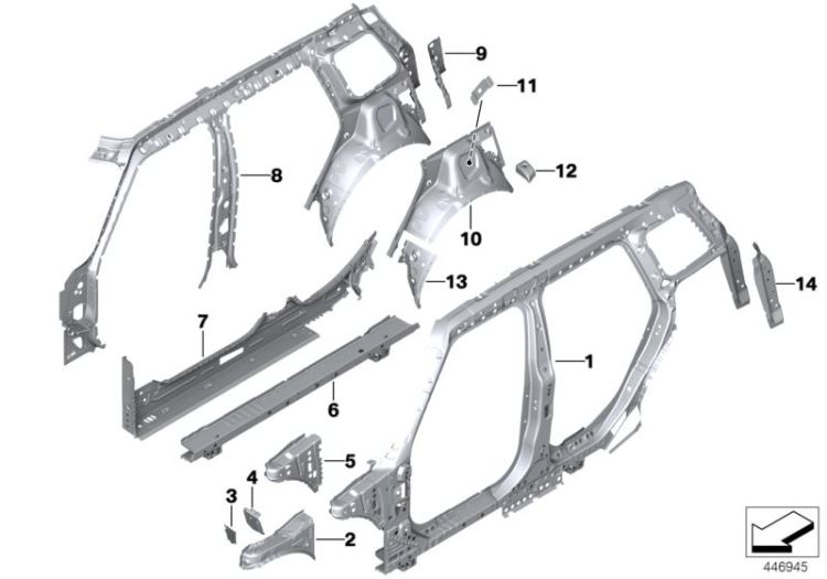 Body-side frame-parts ->56081523862