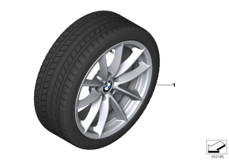 Winter wheel&tyre V-spoke 618 ->59856035210