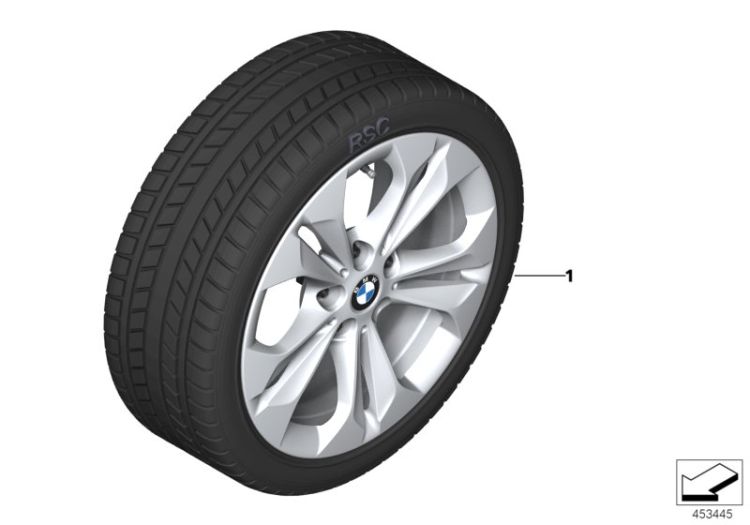 Winter wheel&tyre double spoke 564 ->57445034518