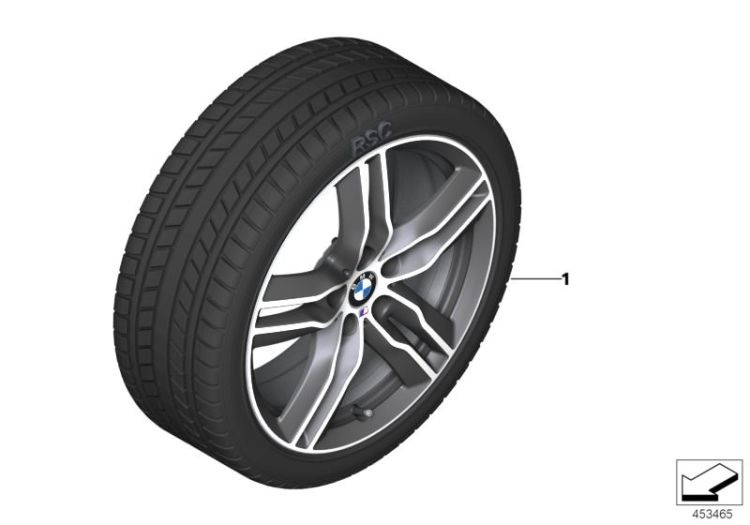 Winter wheel&tyre M double spoke 570M ->900337