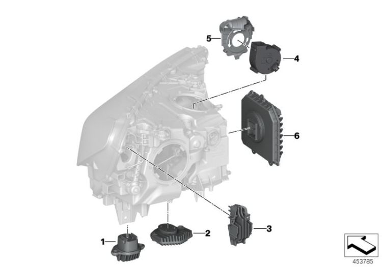 Electronic components, headlight ->57459631724