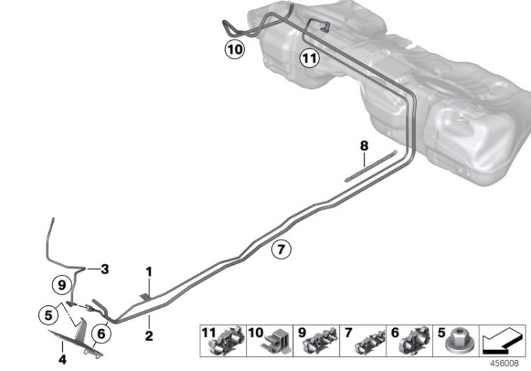 Fuel Pipe and Mounting Parts ->58140161071