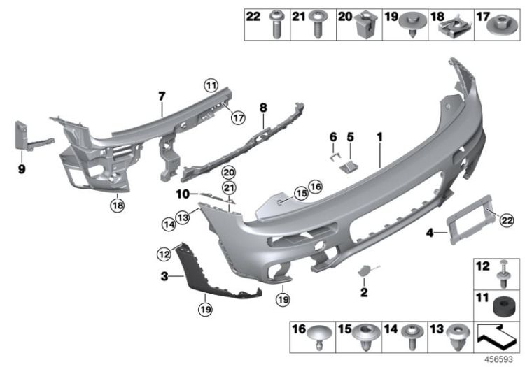 Aerokit, trim panel, rear ->57452513021