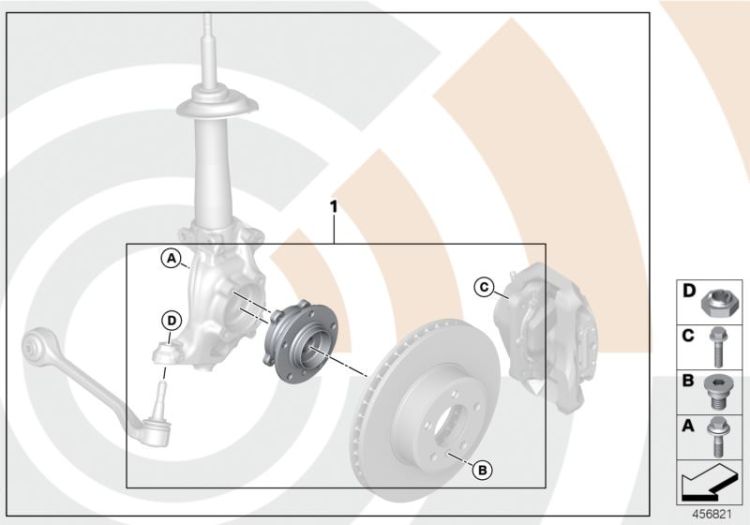 Repair kit, wheel bearing, front ->51923311274
