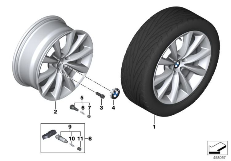 BMW LM Rad V-Speiche 642 - 18