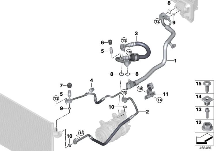 Coolant lines ->57551642180