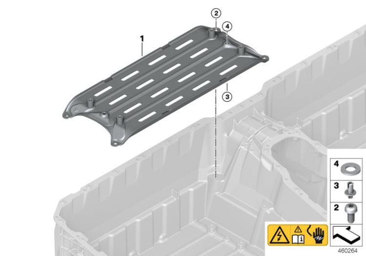 Hochvolt-Batterie Modulverstrebung ->57401614549