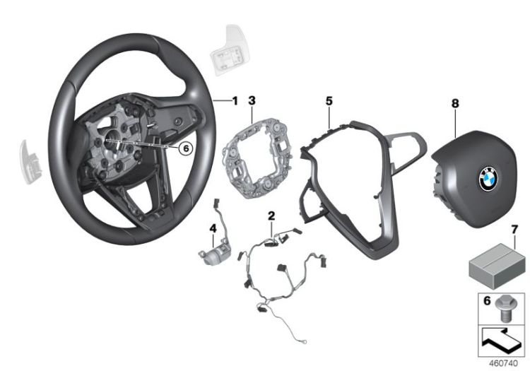 Sport st.wheel, airbag, multif./paddles ->57459322458