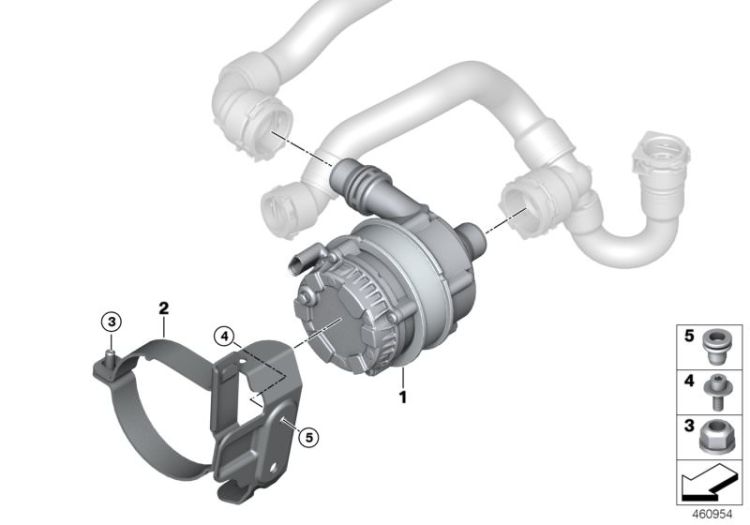 Cooling sys.charge air el.coolant pump ->57301171047