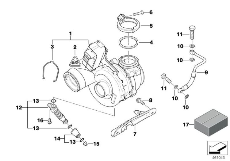 Original BMW Ölleitung  (11427794315)