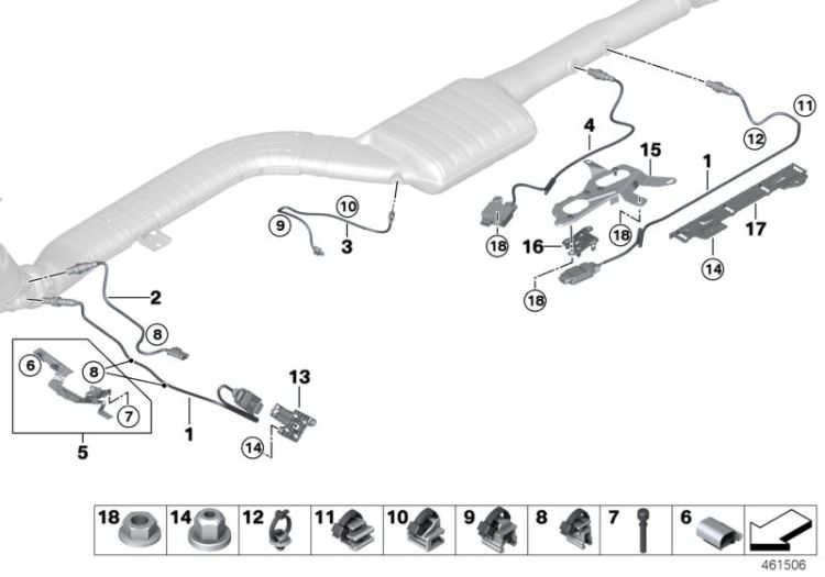 Exhaust sensors / sensor NOX / SCR ->58160131836