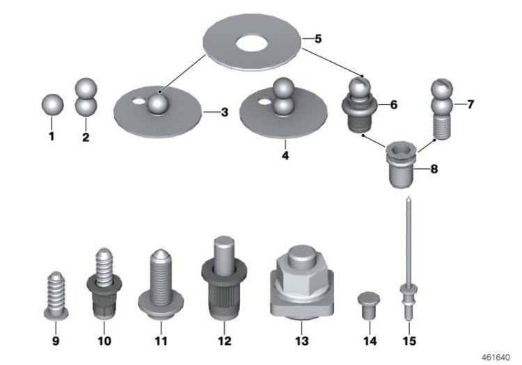 Pièces montage compléments carrosserie ->48015412661