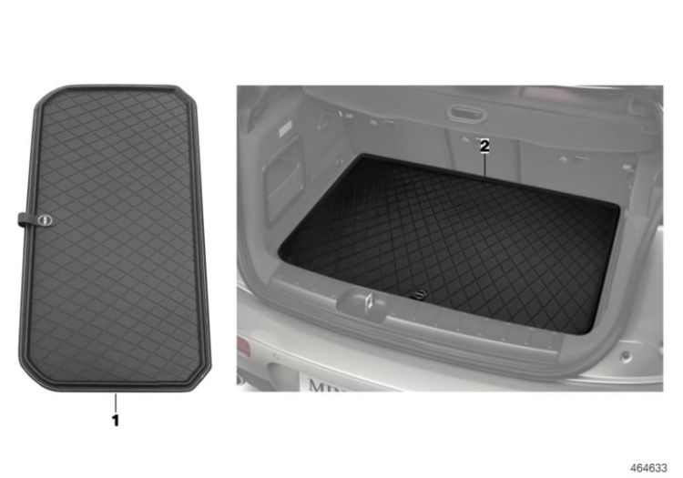 Fitted luggage compartment mat ->900315
