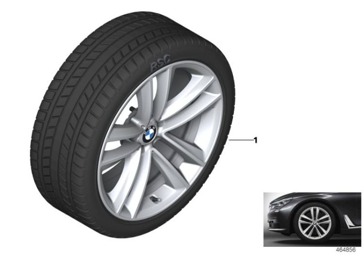 Winter wheel&tyre double spoke 630 ->47507210061