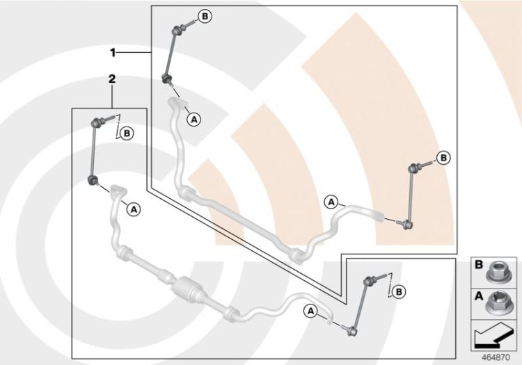 Repair kit, anti-roll bar links ->50139311291