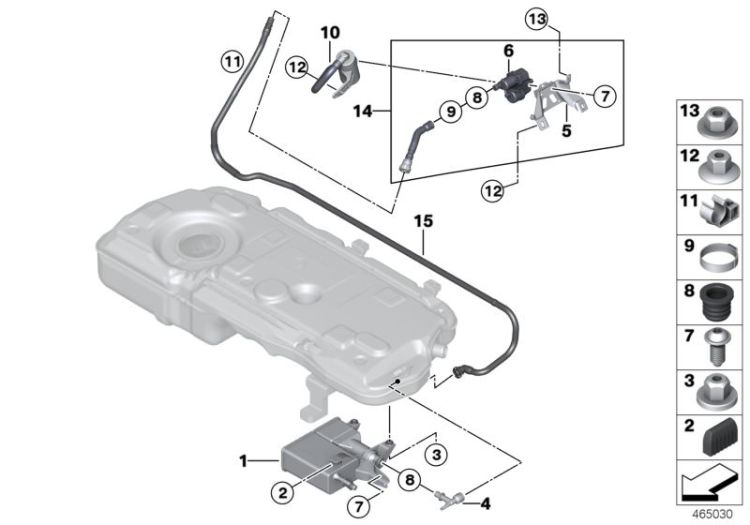 Activated Charcoal Filter/mounting parts ->47600160374