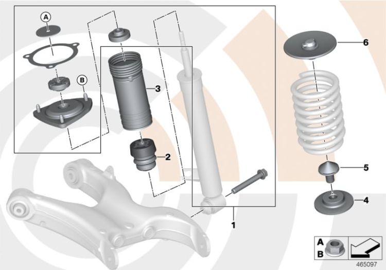 Repair kit, support bearing ->50139332016