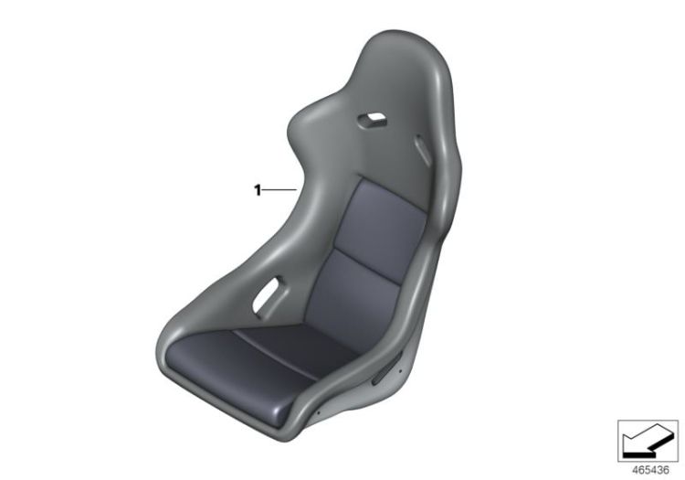 Seat, front, complete seat ->58001524195
