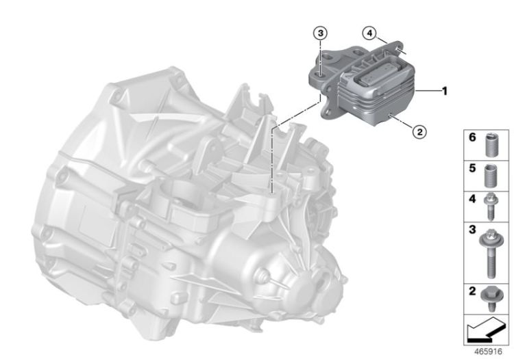 Gearbox suspension ->56281220207