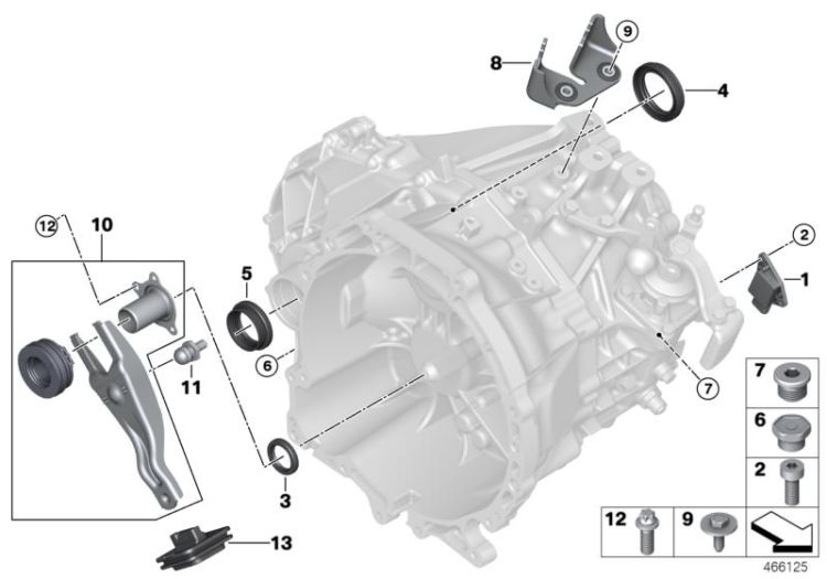 Single gearbox parts GS6-60DA ->56774231301