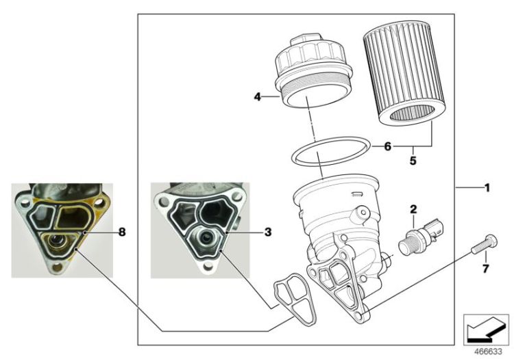 Lubrication system-Oil filter ->48015113762
